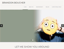 Tablet Screenshot of brandonboucher.com